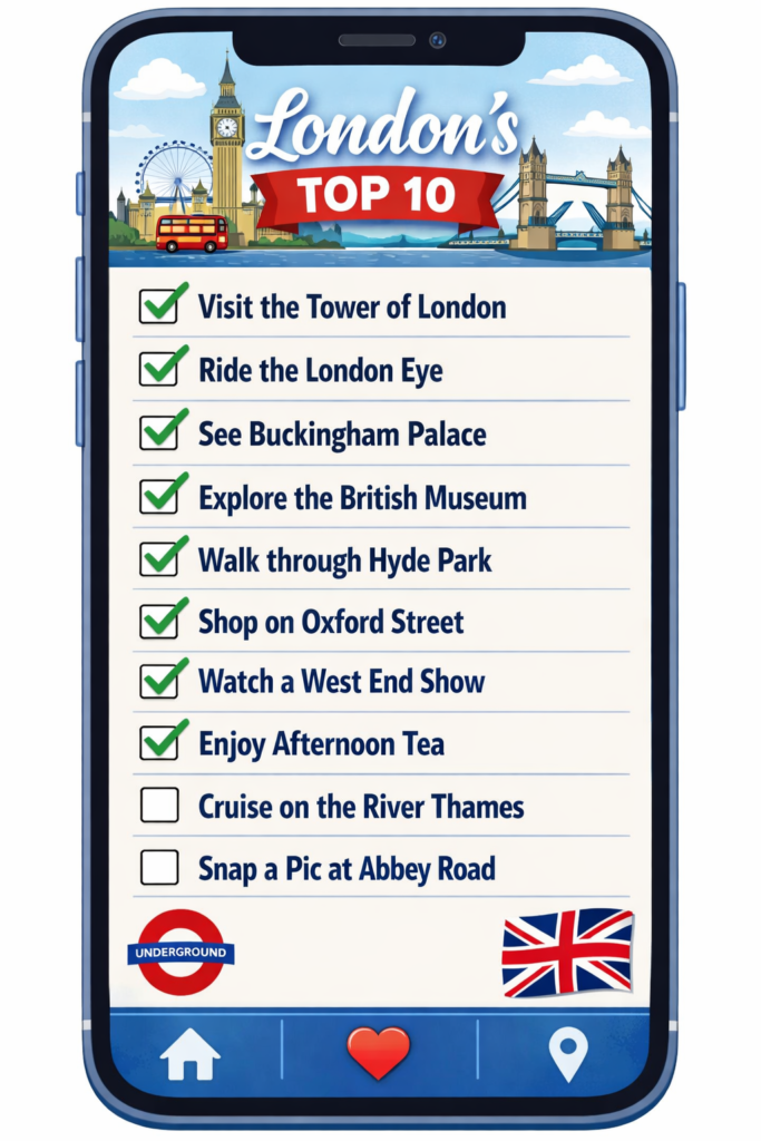London’s Top 10 Lists: The Smart Way to Plan Your Visit.